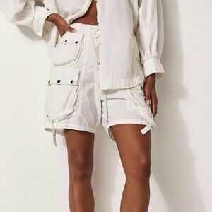 Free People Moon Bay Parachute Cargo Shorts Airy Spring